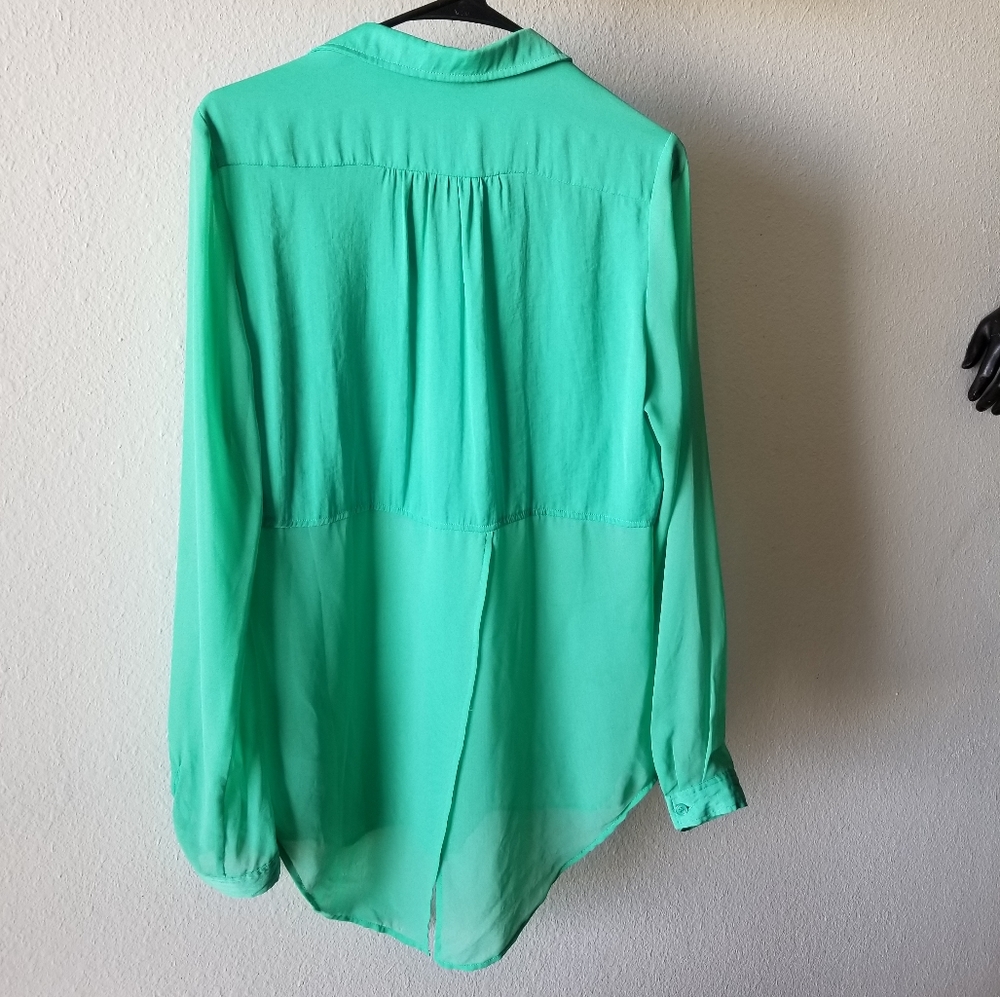 Free people button up blouse long sleeves - Picture 6 of 8